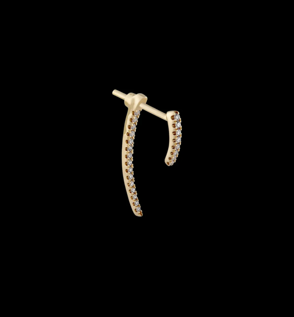 Maria Tash 14K Goud | Talon Diamond Stud Earring 18K