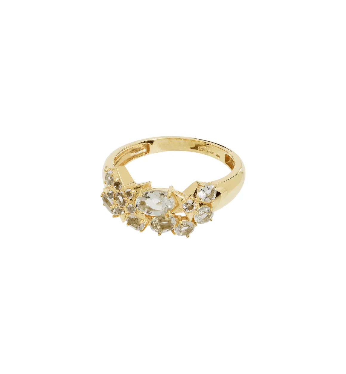 Anna + Nina 14K Goud | Meteoric Shower Ring 14K Geelgoud