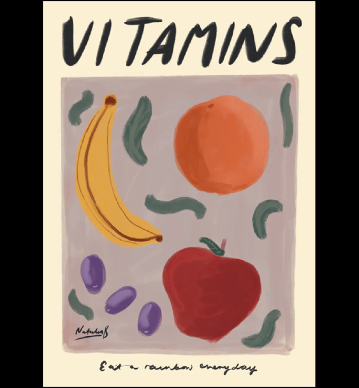 Natalia Bagniewska Kunst | Decoratie | Vitamins Poster