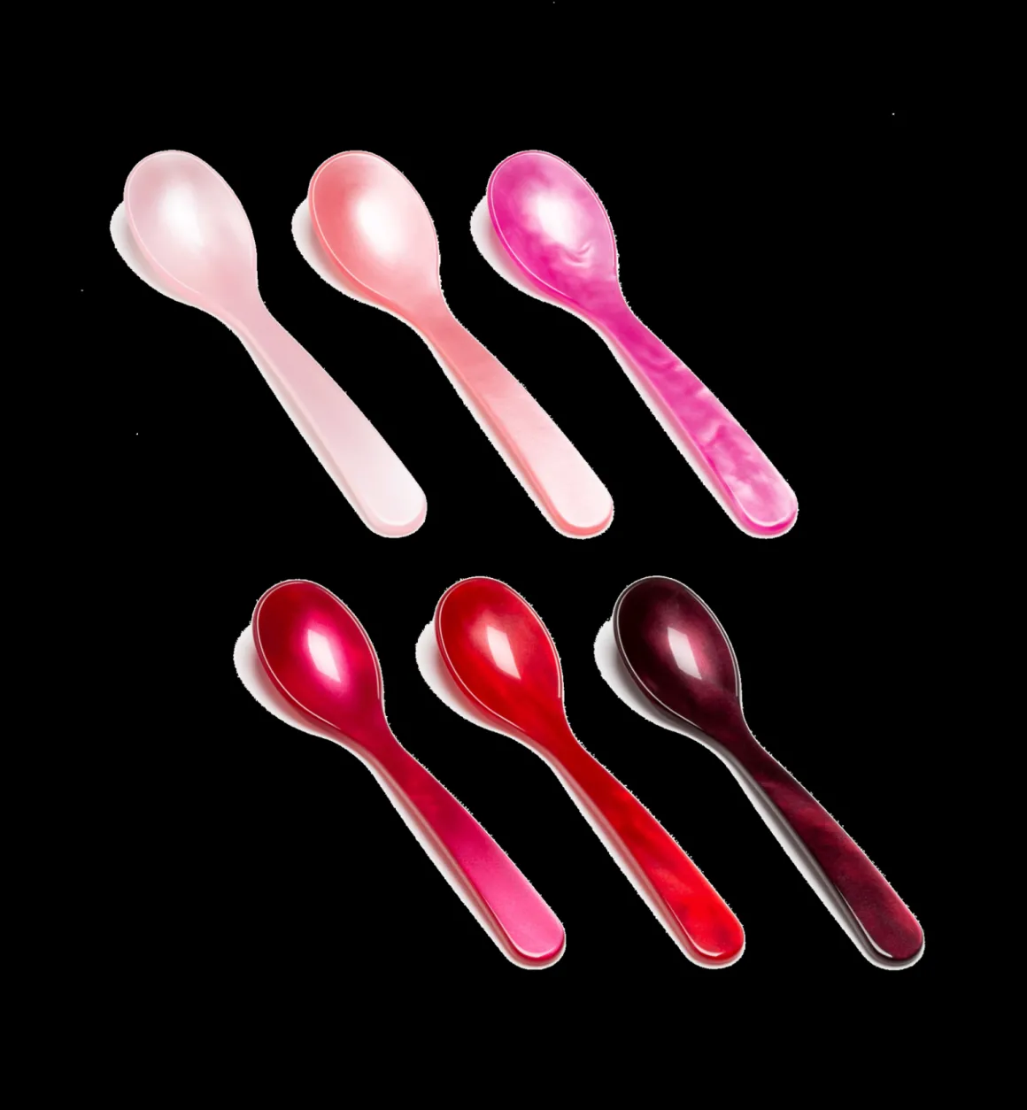 G. F. Heim Söhne Servies | Bestek | Pink Acrylic Teaspoon Set