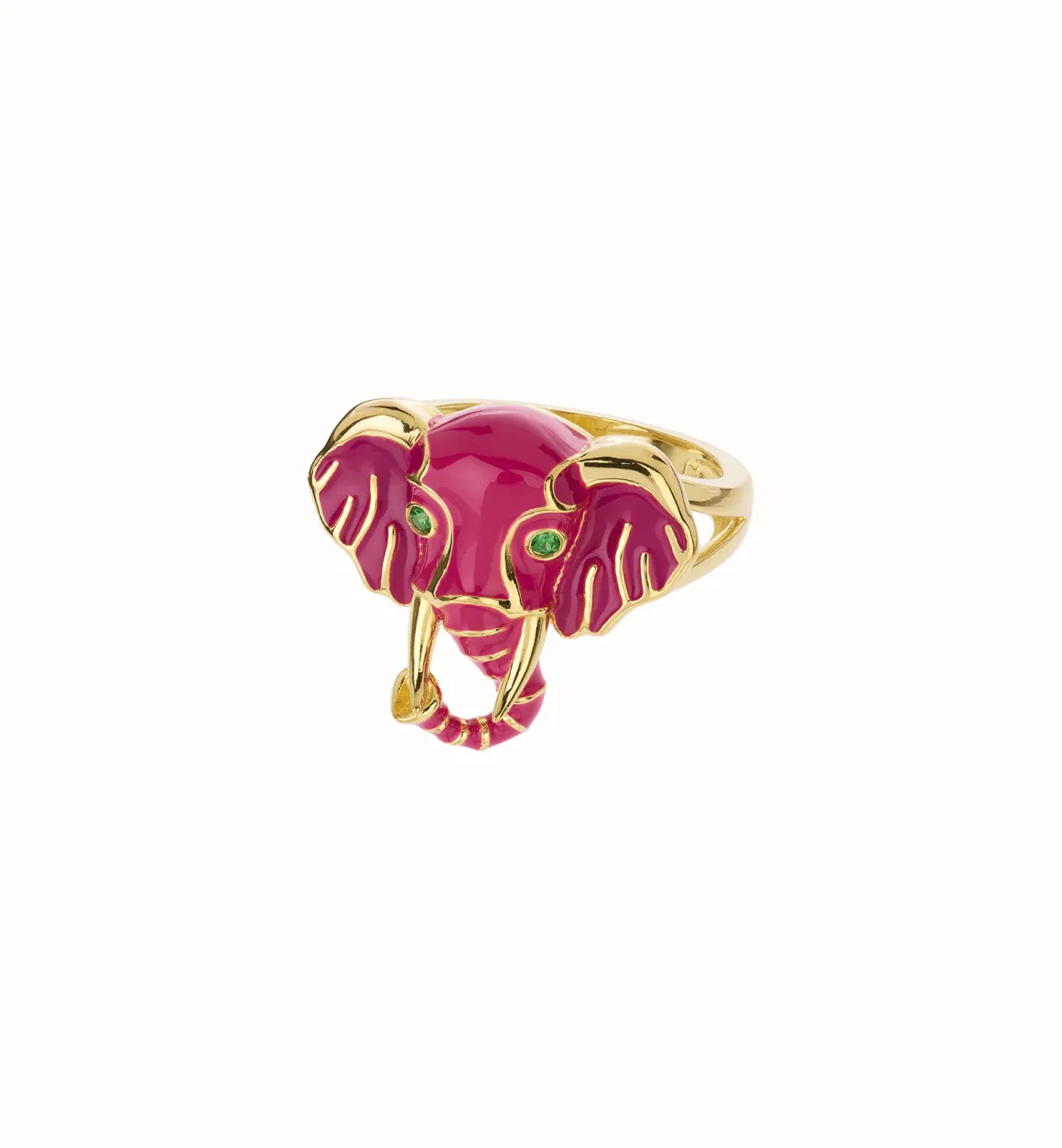 Anna + Nina ​Verguld | Zilver & Verzilverd | Pink Elephant Ring