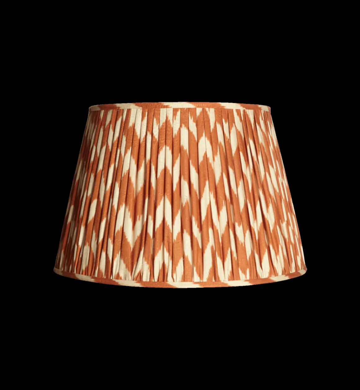 Pooky Lampen | Decoratie | Orange Ikat Linen Lampshade