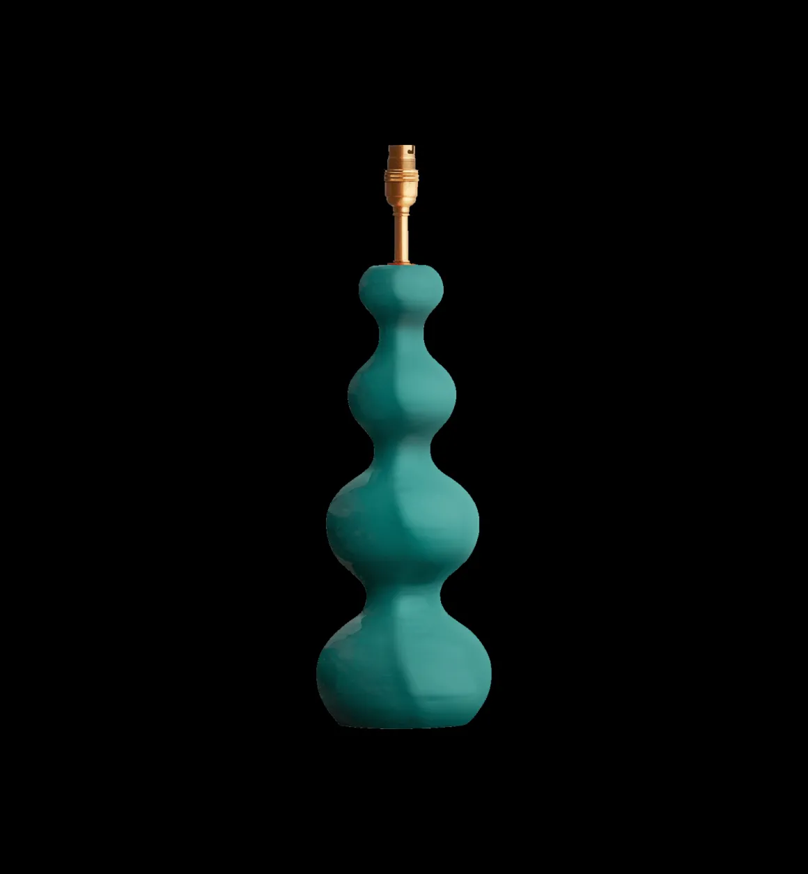 Pooky Lampen | Decoratie | Turquoise Bubble Wood Table Lamp