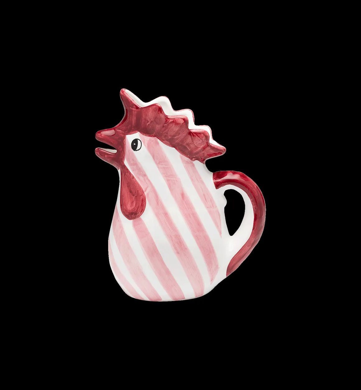 Popolo Decoratie | Pink Striped Chicken Jar