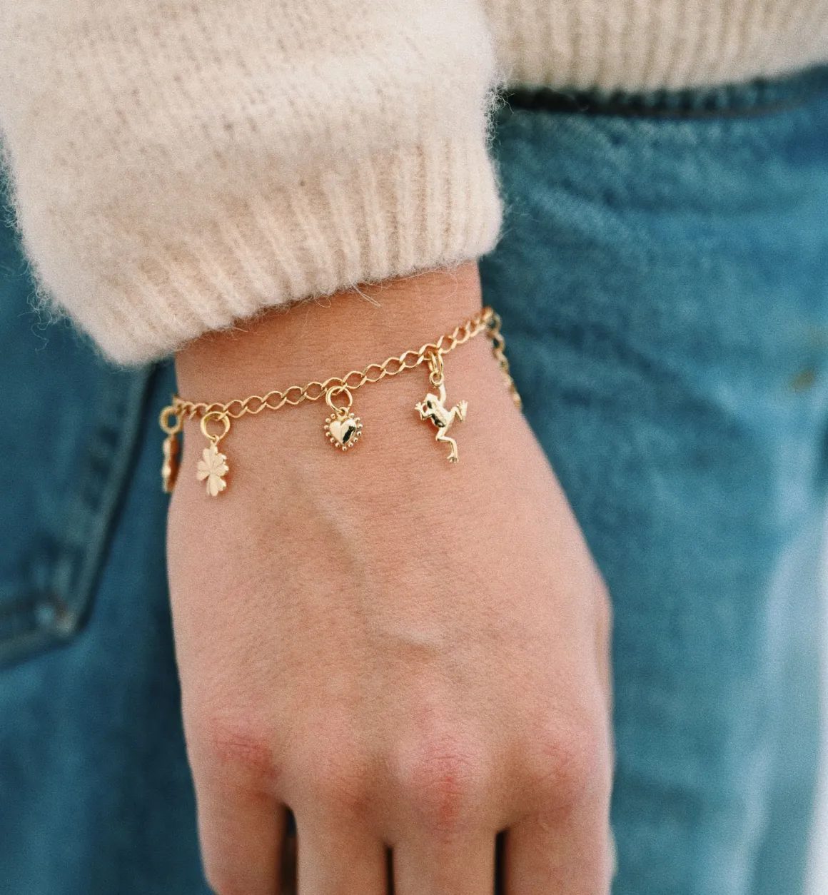 Anna + Nina 14K Goud | Voor Een Vriend(in) | Rombo Plain Bracelet 14K