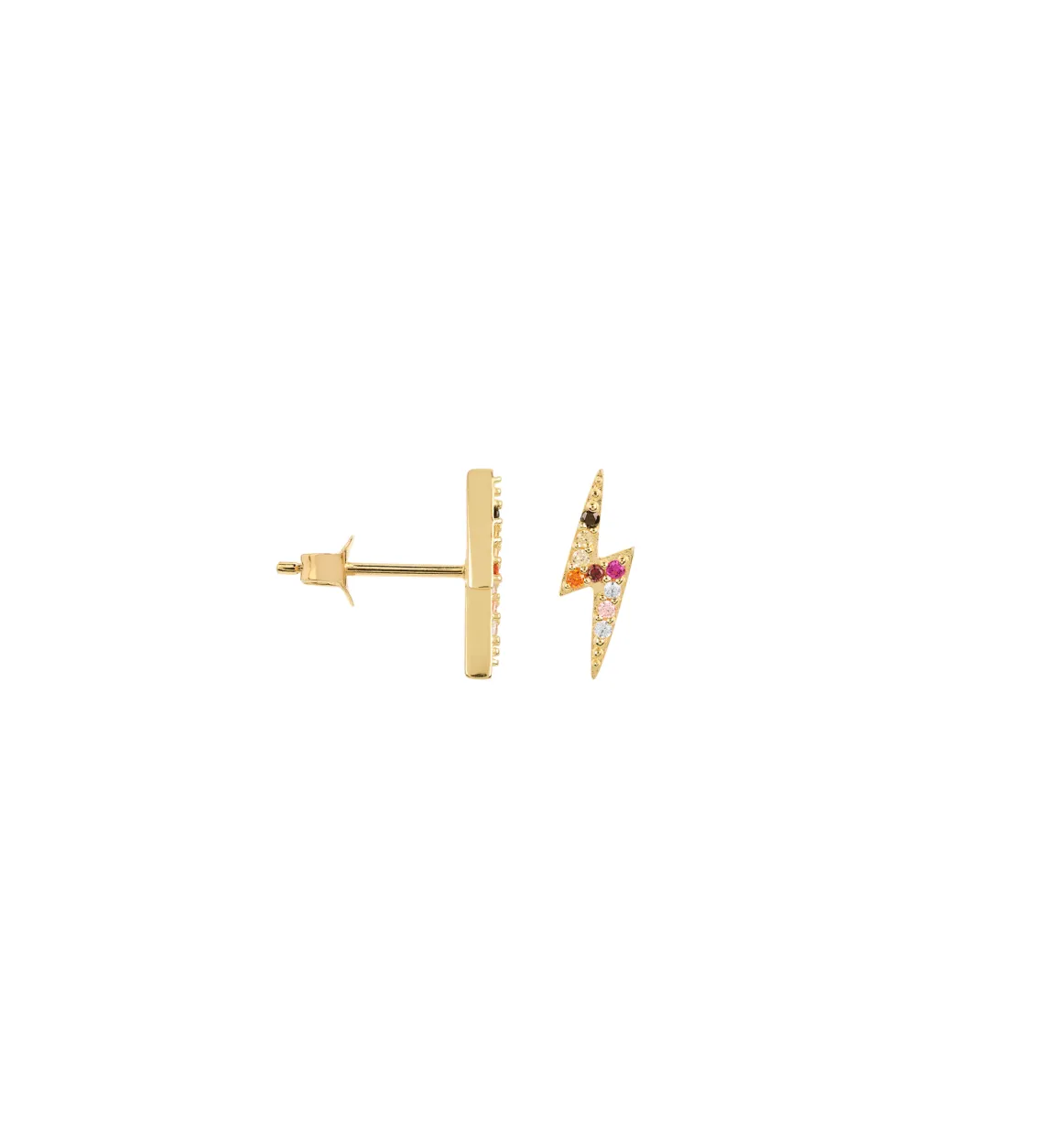 Anna + Nina ​Verguld | Zilver & Verzilverd | Single Electric Love Stud