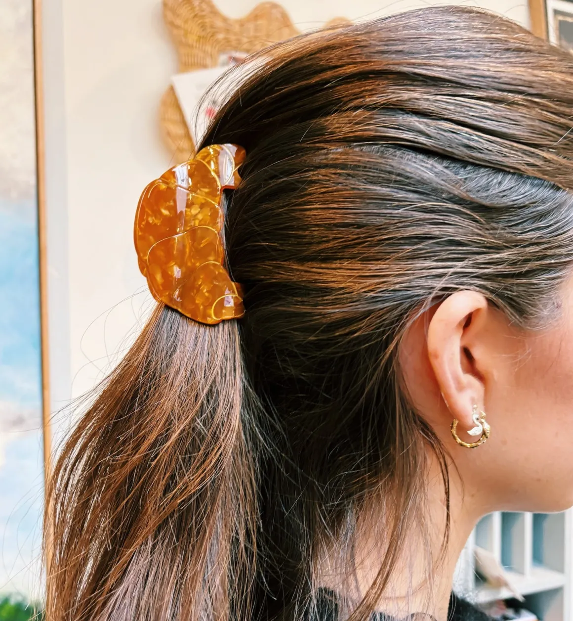 Solar Eclipse Accessories | French Croissant Hair Clip