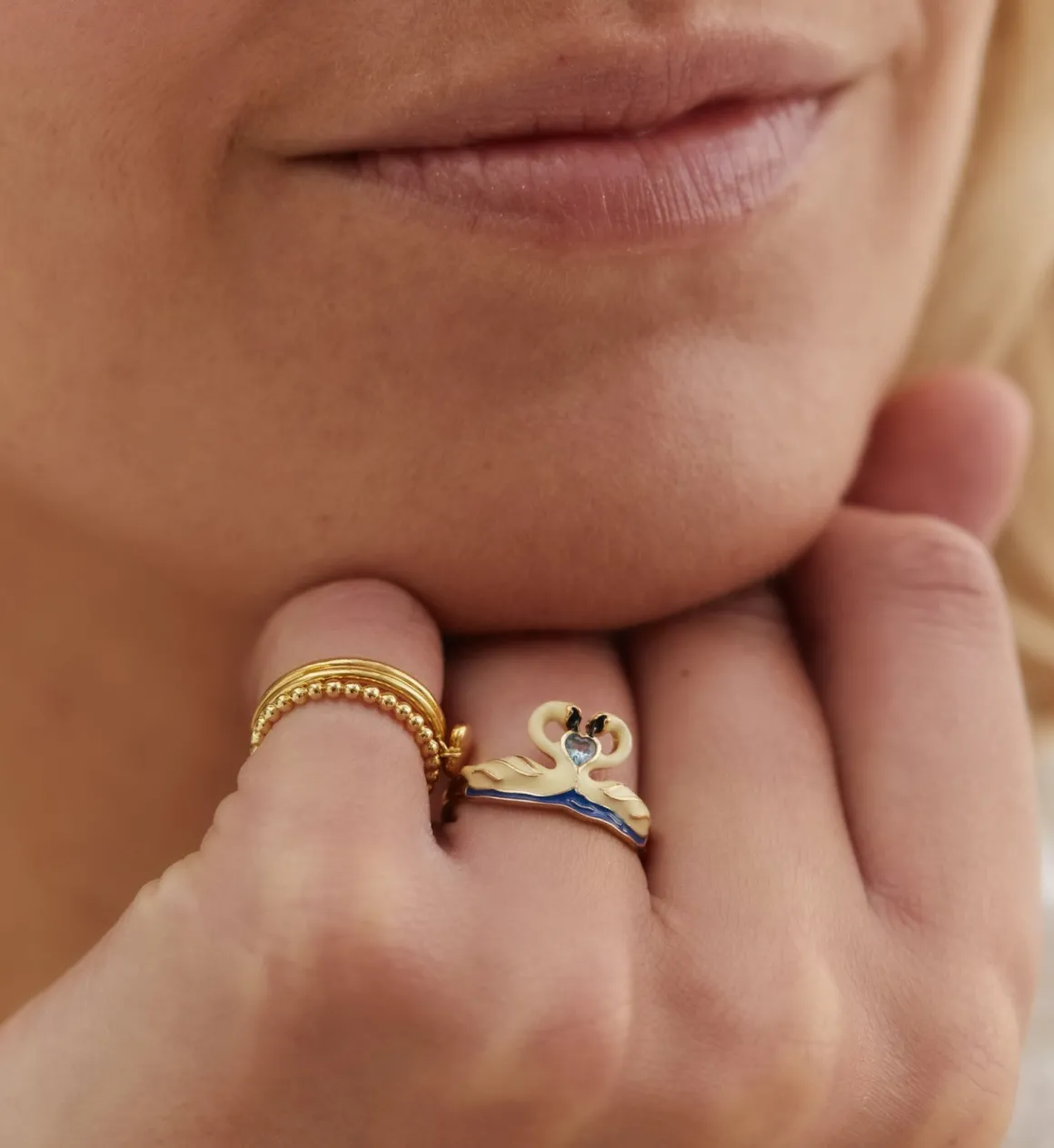 Anna + Nina ​Verguld | Zilver & Verzilverd | Solstice Ring