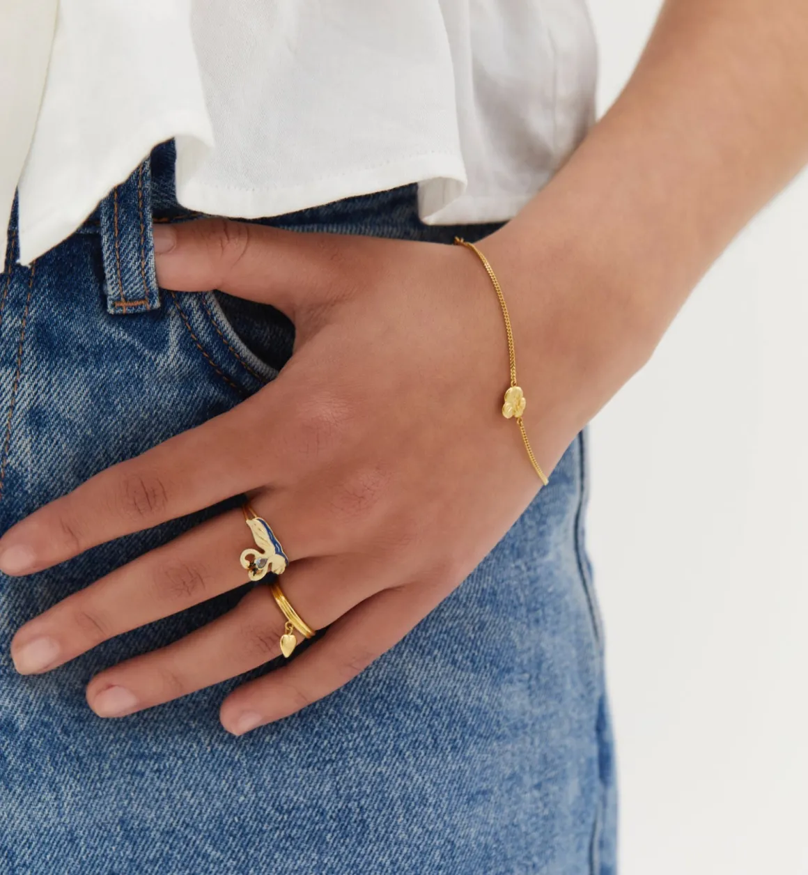 Anna + Nina ​Verguld | Zilver & Verzilverd | Soul Flower Bracelet