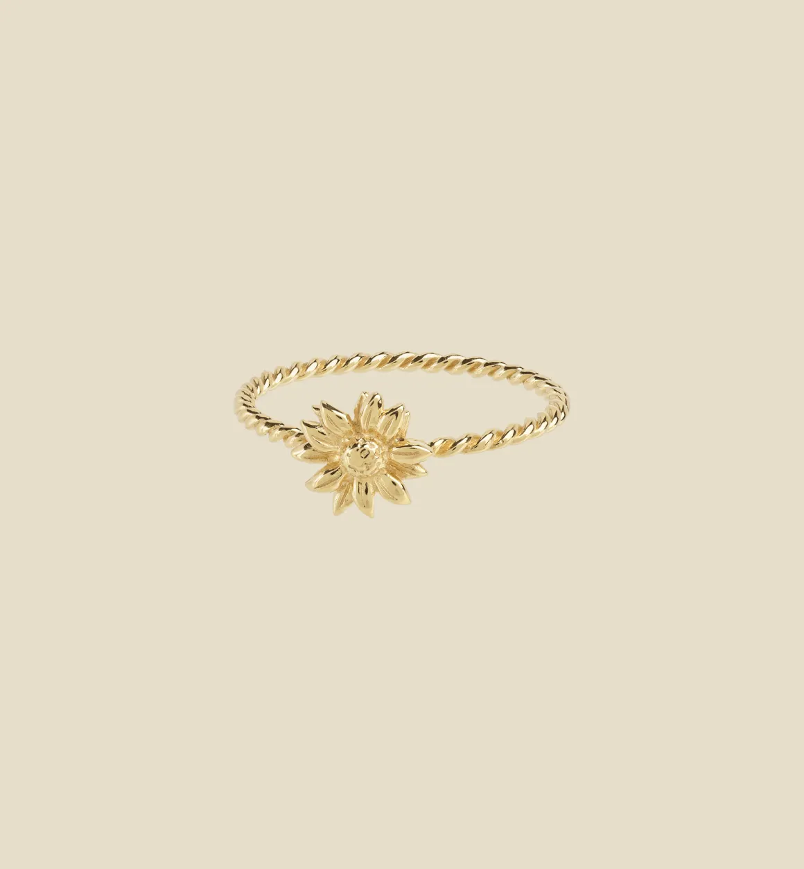 Anna + Nina 14K Goud | Sunflower Ring 14K YellowGold