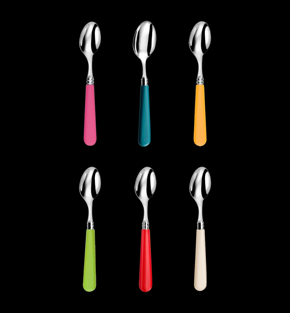 Capdeco Servies | Bestek | Teaspoon Set 6 Pieces - Bright Multicolour