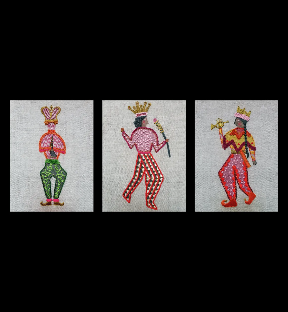 The Fabled Thread Kunst | Decoratie | Kit Set Of 3 Musicians