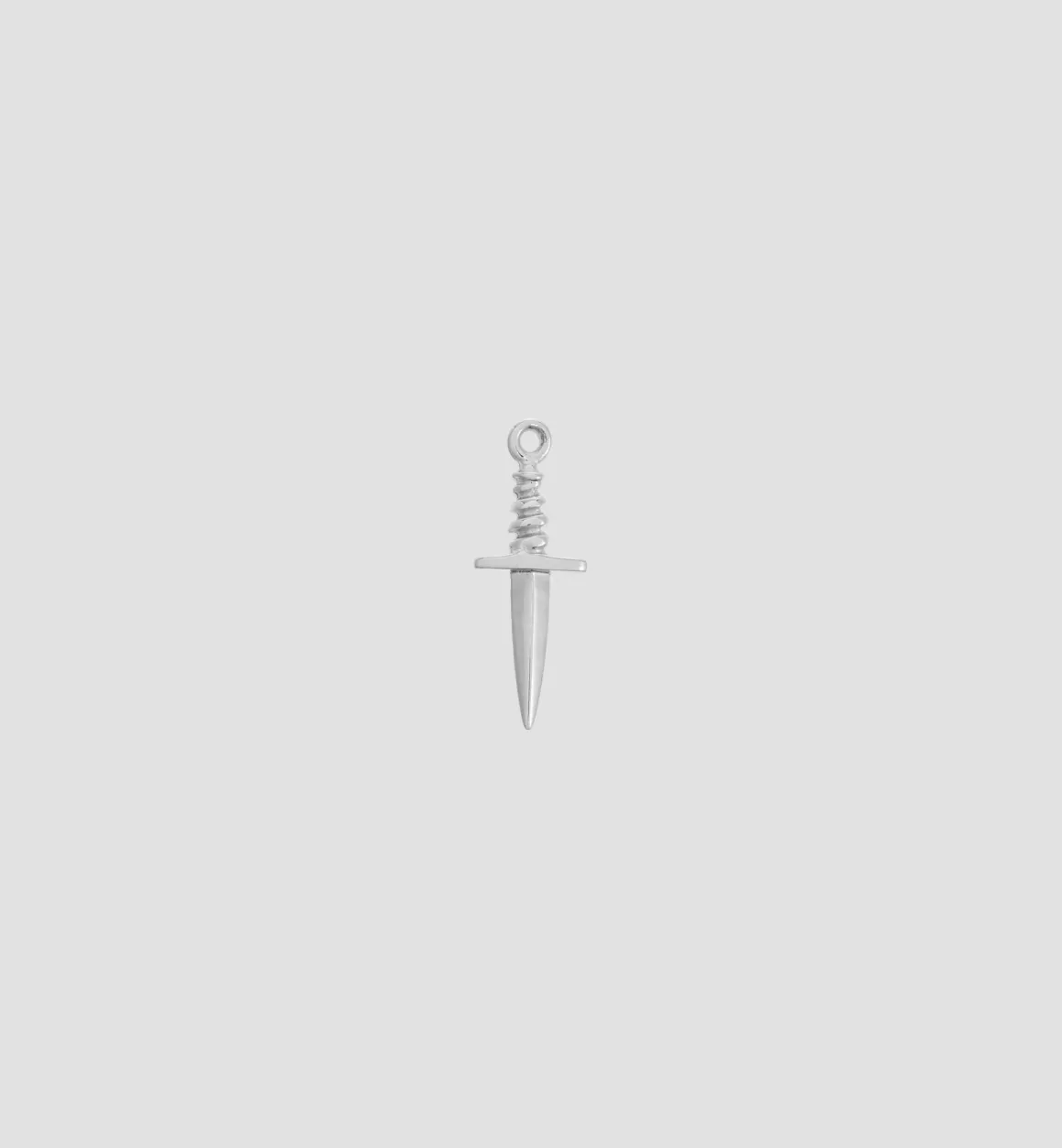 Anna + Nina Zilver & Verzilverd | Tiny Dagger Charm