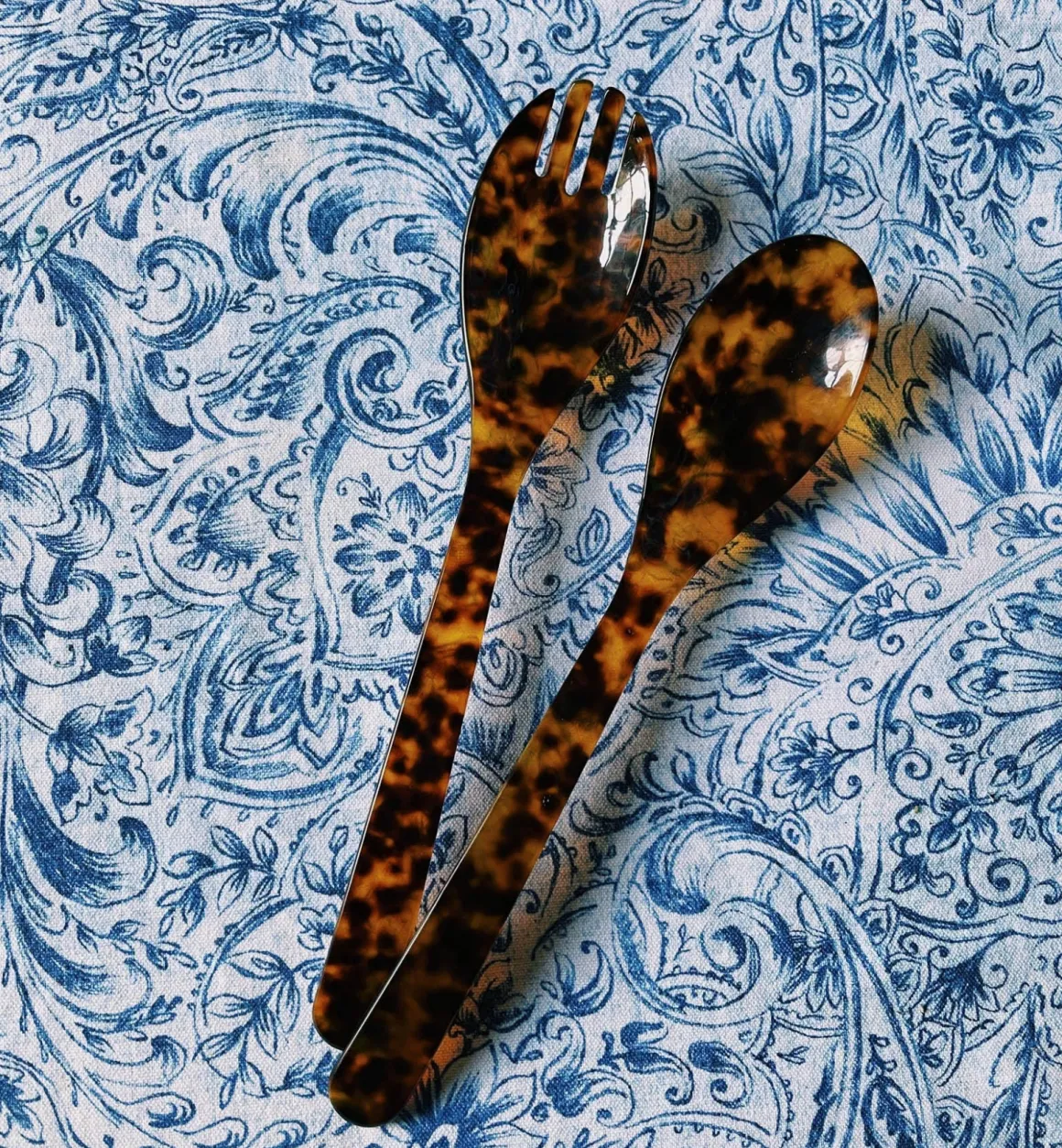 G. F. Heim Söhne Servies | Bestek | Tortoise Leopard Salad Cutlery Set