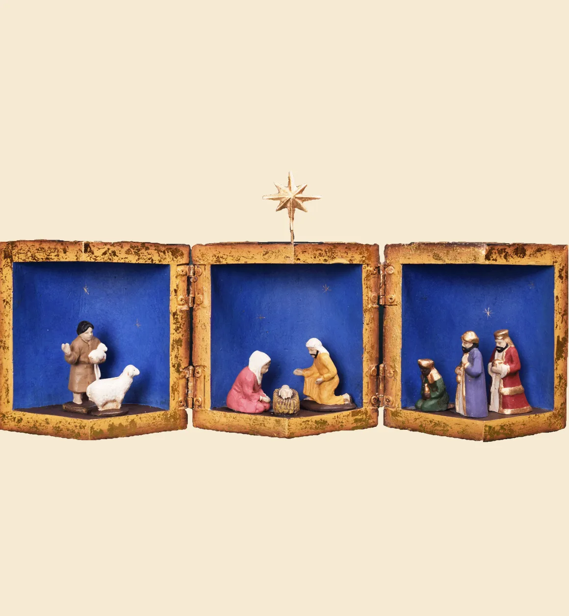 Anna + Nina - Home Decoratie | Wooden Christmas Nativity Scene